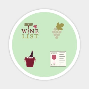 Wine Pattern Magnet